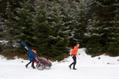 Der Kammweg im Erzgebirge im Winter mit 2 Kindern | Tschechisches Gebirge | Kammweg zu Fuß und mit Ski | abenteuerkultur